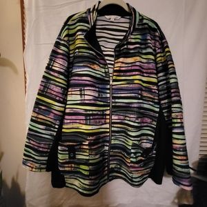 Erin London front zip cover up